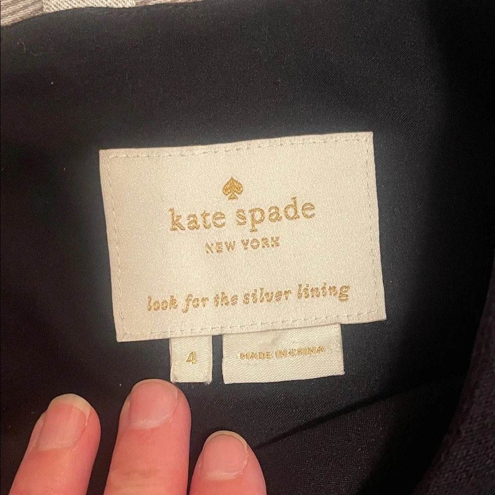 Kate Spade Classic Black Dress Size 4 - Picture 2 of 4